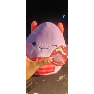 8-inch Atwater the Purple Love Monster plush from the Squishmallows